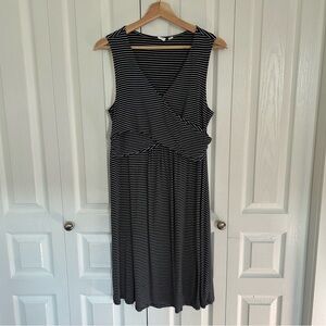 GAP Maternity Striped Layered Nursing Dress